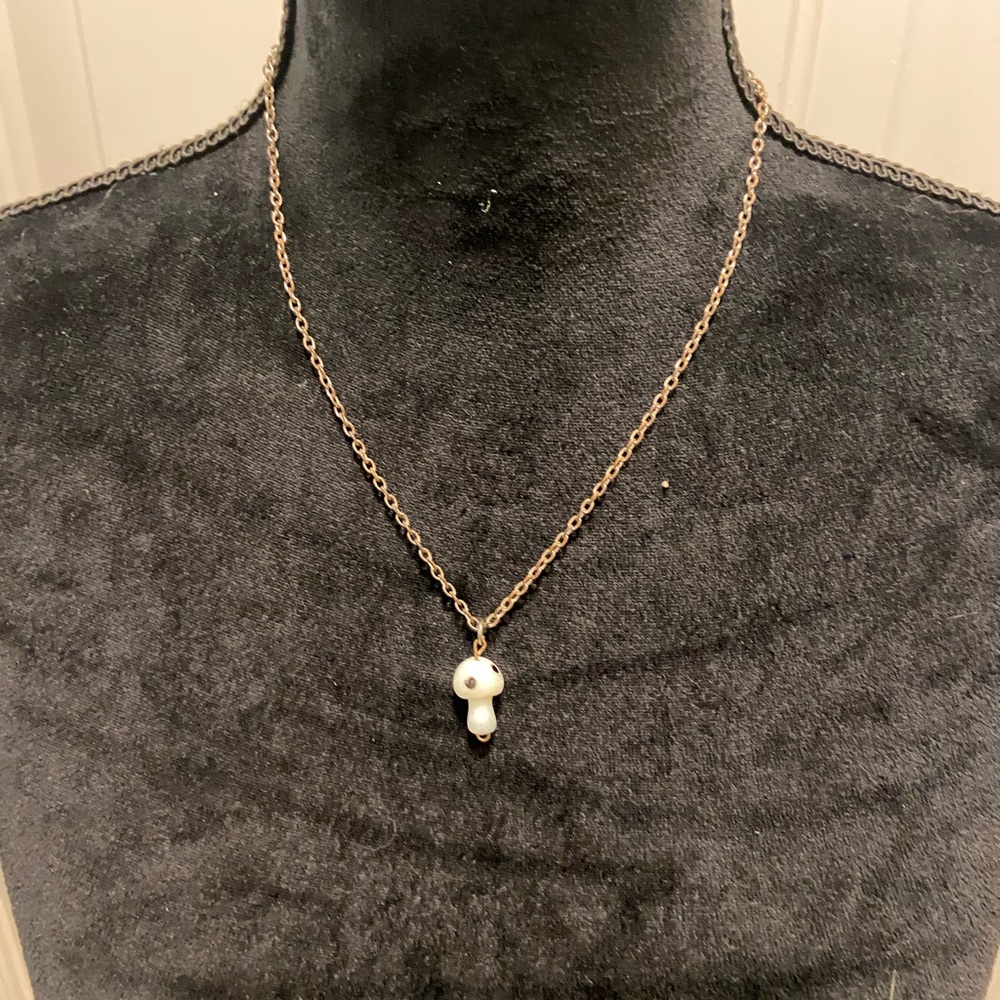 Mushroom necklace